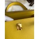 Hermes Kelly Sellier 25 Handmade Bag in Jaune de Naples Epsom Calfskin