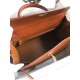 Hermes Kelly Retourne 35 Handmade Bag in Gold Barenia Calfskin