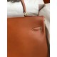 Hermes Kelly Retourne 35 Handmade Bag in Gold Barenia Calfskin