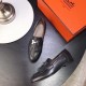 Hermes Royal Loafers In Black Calfskin