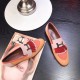 Hermes Royal Loafers In Multicolour Suede