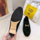 Hermes Paris Loafers In Dark Green Velvet