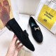 Hermes Paris Loafers In Black Velvet