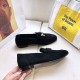 Hermes Paris Loafers In Black Velvet