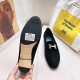 Hermes Paris Loafers In Black Velvet