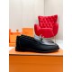 Hermes Women's Destin Loafers in Black Leather