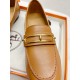 Hermes Women's Colette Loafers in Brown Leather