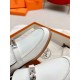 Hermes Women's Destin Loafers in White Leather