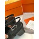 Hermes Infinie 50 Slingback Pumps in Black Leather