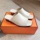 Hermes Women's Idole Sandals in White Leather