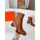 Hermes Imperial 50 Ankle Boots in Brown Calfskin