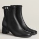 Hermes Imperial 50 Ankle Boots in Black Calfskin