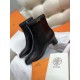 Hermes Imperial 50 Ankle Boots in Black Calfskin