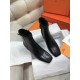 Hermes Imperial 50 Ankle Boots in Black Calfskin