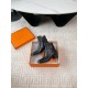 Hermes Jill 60 Ankle Boots in Black Calfskin