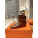 Hermes Neo Ankle Boots in Brown Calfskin