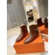 Hermes Neo Ankle Boots in Brown Calfskin