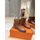 Hermes Neo Ankle Boots in Brown Calfskin