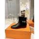 Hermes Neo Ankle Boots in Black Calfskin