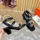 Hermes Ivresse 65 Sandals in Black Leather