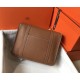 Hermes Steve 35 Messenger Bag In Brown Clemence Calfskin