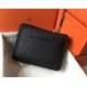 Hermes Steve 35 Messenger Bag In Black Clemence Calfskin