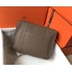 Hermes Steve 35 Messenger Bag In Taupe Clemence Calfskin