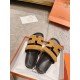 Hermes Women's Chypre Sandals In Brown Suede Calfskin