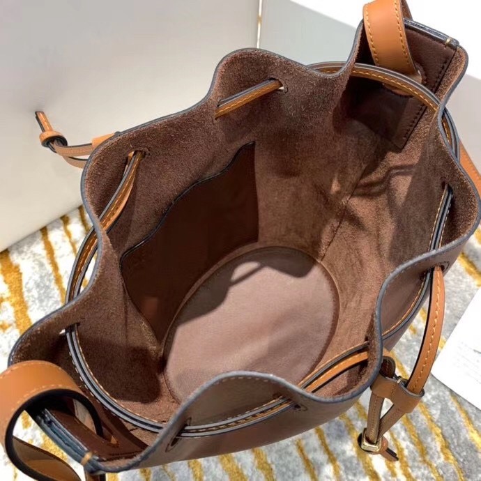 Loewe Small Balloon Bucket Bag In Hazelnut/Tan Calfskin