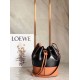 Loewe Small Balloon Bucket Bag In Black/Tan Calfskin