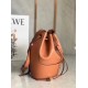 Loewe Small Balloon Bucket Bag In Camel Calfskin