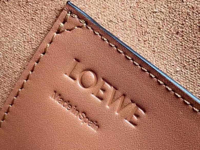 Loewe Small Balloon Bucket Bag In Camel Calfskin