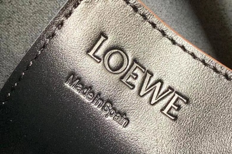 Loewe Small Balloon Bucket Bag In Black Calfskin