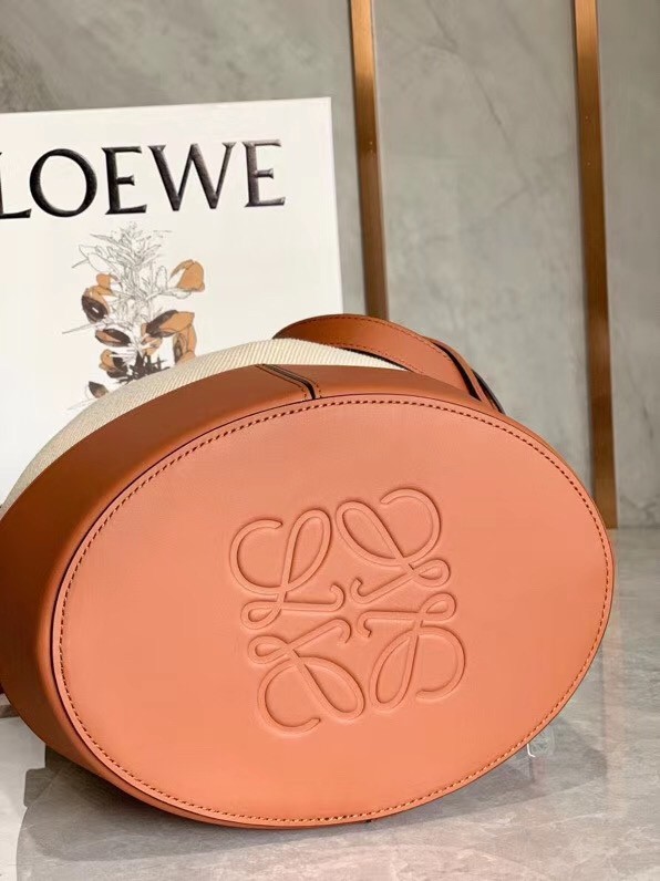 Loewe Medium Balloon Bucket Bag In Canvas