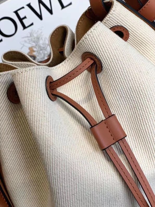 Loewe Medium Balloon Bucket Bag In Canvas