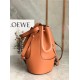 Loewe Medium Balloon Bucket Bag In Camel Calfskin