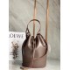 Loewe Medium Balloon Bucket Bag In Taupe Calfskin