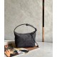 Loewe Small Cubi Hobo Bag in Black Anagram Jacquard