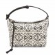 Loewe Small Cubi Hobo Bag in Ecru/Black Anagram Jacquard