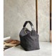 Loewe Cubi Hobo Bag in Black Anagram Jacquard