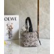 Loewe Cubi Hobo Bag in Ecru/Black Anagram Jacquard