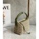 Loewe Small Cubi Hobo Bag In Beige Anagram Jacquard