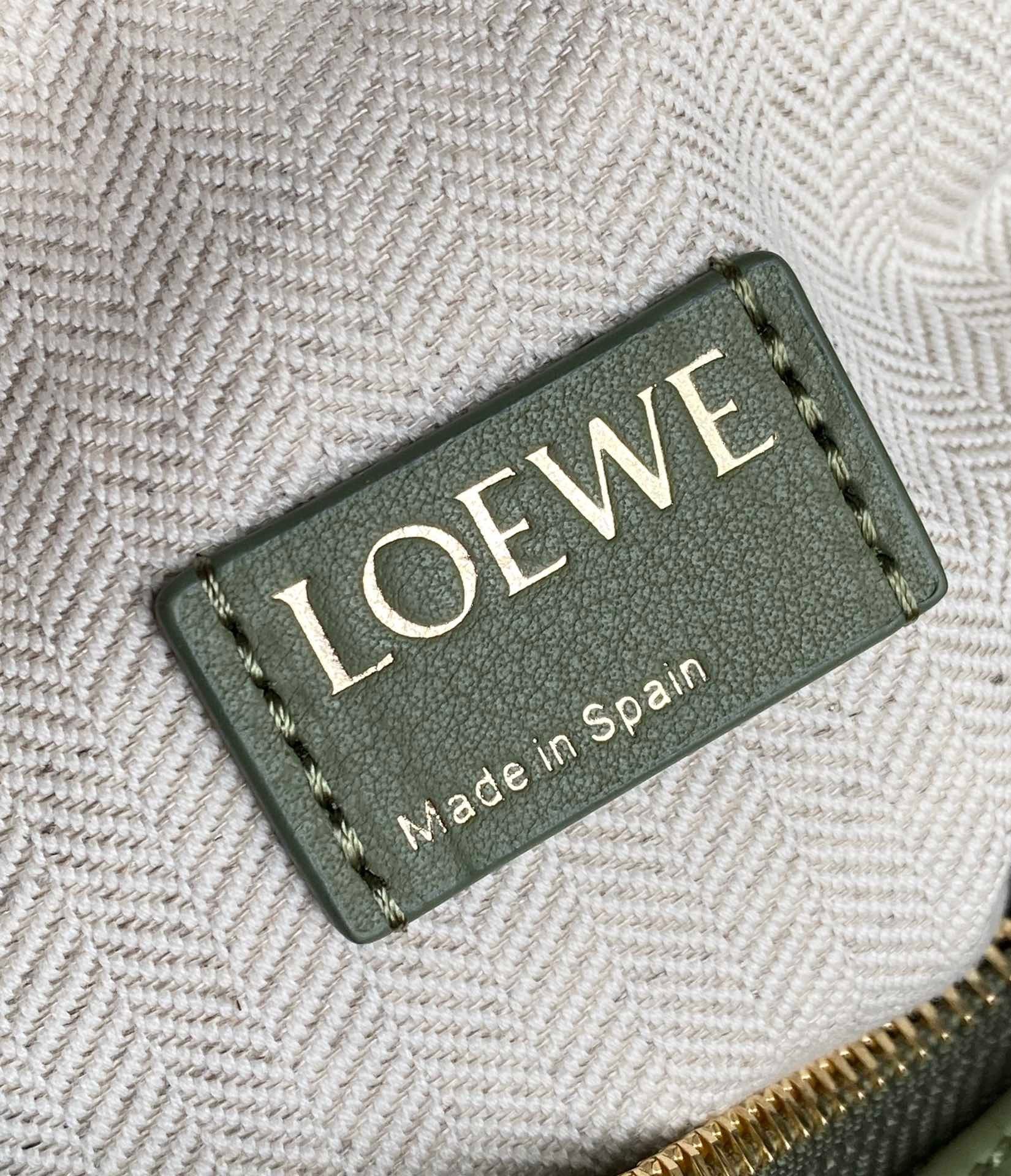 Loewe Small Cubi Hobo Bag In Beige Anagram Jacquard