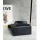 Loewe Cubi Small Bag in Black Calfskin and Jacquard