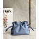 Loewe Flamenco Mini Clutch In Atlantic Blue Nappa Leather