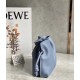 Loewe Flamenco Mini Clutch In Atlantic Blue Nappa Leather