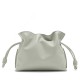 Loewe Flamenco Mini Clutch In Ash Grey Nappa Leather