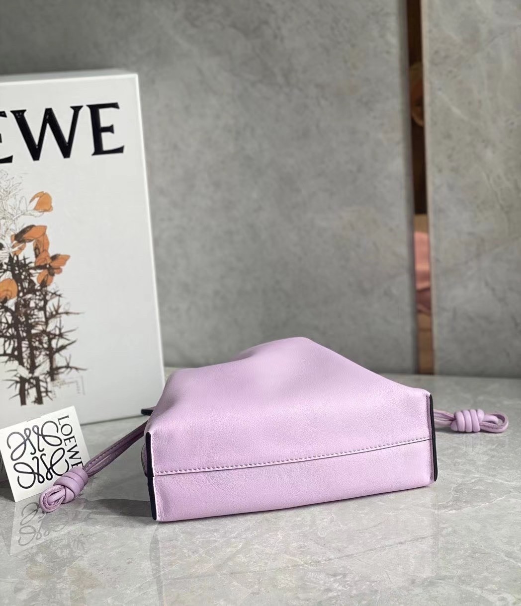 Loewe Flamenco Mini Clutch In Bloom Orchid Nappa Leather