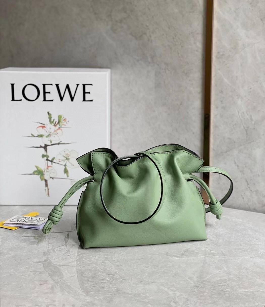 Loewe Flamenco Mini Clutch In Rosemary Nappa Leather