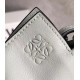 Loewe Flamenco Clutch In Ash Grey Nappa Leather